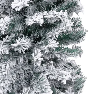 vidaXL Kunstkerstboom Smal 240 cm PVC Groen