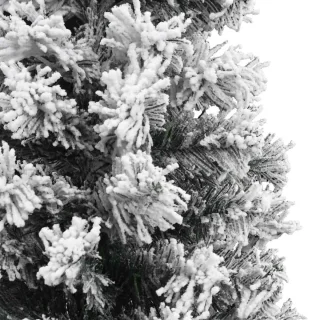 vidaXL Kunstkerstboom Smal 240 cm PVC Groen