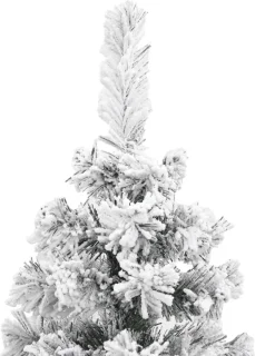 vidaXL Kunstkerstboom Smal 240 cm PVC Groen