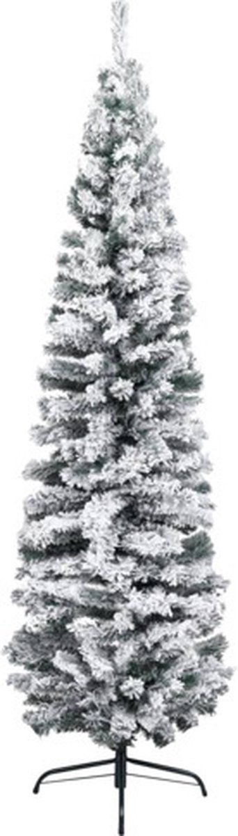 vidaXL Kunstkerstboom Smal 240 cm PVC Groen