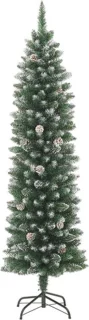 vidaXL Kunstkerstboom smal 240 cm PVC met standaard
