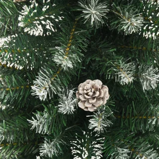 vidaXL Kunstkerstboom smal 240 cm PVC met standaard