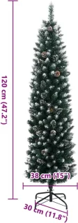 vidaXL Kunstkerstboom smal