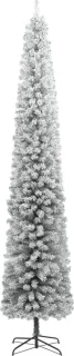 vidaXL Kunstkerstboom smal met standaard 300 cm PVC