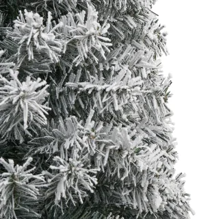 vidaXL Kunstkerstboom smal met standaard 300 cm PVC