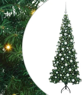 vidaXL kunstkerstboom voor in de hoek - 180 cm