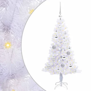 vidaXL kunstkerstboom wit 120 cm
