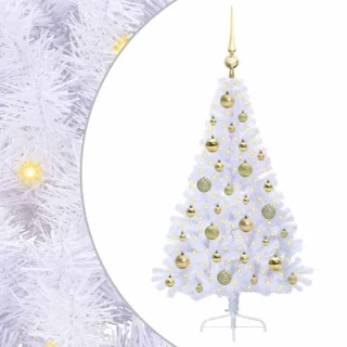 vidaXL kunstkerstboom wit 120 cm