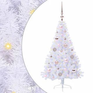 vidaXL Kunstkerstboom Wit 120 cm