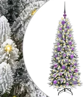 vidaXL Kunstkerstboom wit 120 cm