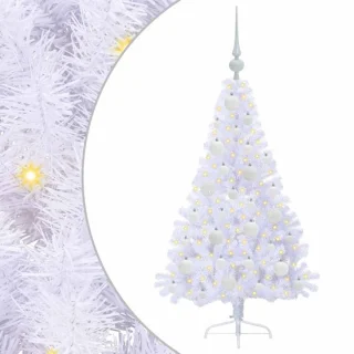 vidaXL kunstkerstboom wit 120 cm