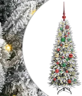 vidaXL kunstkerstboom wit 120 cm
