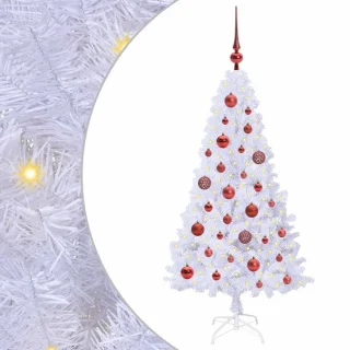 vidaXL kunstkerstboom wit 120 cm