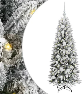 vidaXL Kunstkerstboom wit 120 cm