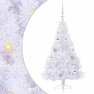 vidaXL Kunstkerstboom wit 120 cm