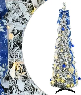 vidaXL Kunstkerstboom wit 150 cm PVC
