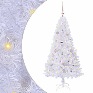 vidaXL kunstkerstboom wit 150 cm