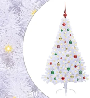 vidaXL kunstkerstboom wit 150 cm