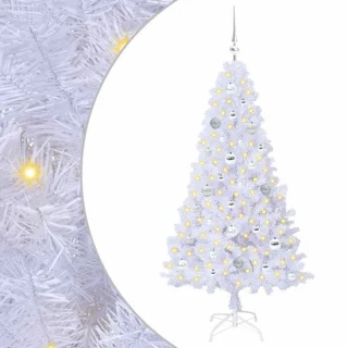 vidaXL kunstkerstboom wit 150 cm