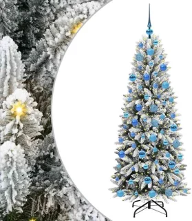 vidaXL Kunstkerstboom wit 180 cm