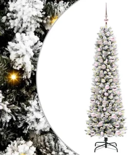 vidaXL Kunstkerstboom wit 180 cm