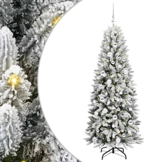 vidaXL Kunstkerstboom Wit 180 cm