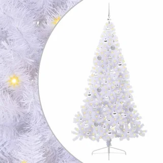 vidaXL kunstkerstboom, wit, 180 cm