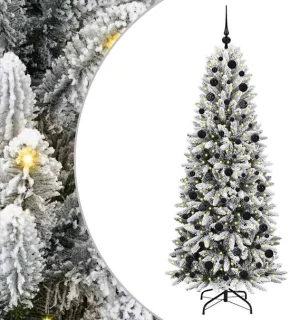 vidaXL Kunstkerstboom wit 180 cm