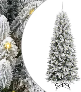 vidaXL kunstkerstboom Wit 210 cm
