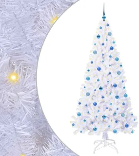 vidaXL Kunstkerstboom wit 210 cm