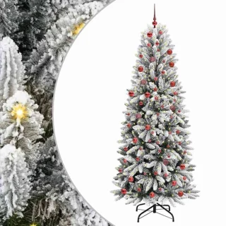 vidaXL kunstkerstboom wit 210 cm