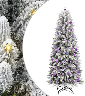 vidaXL kunstkerstboom wit 210 cm