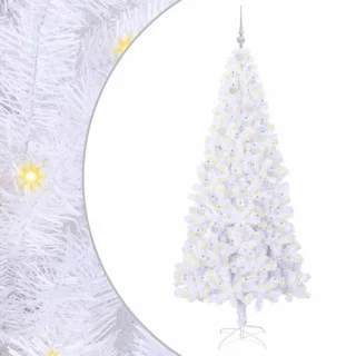 vidaXL Kunstkerstboom wit 210 cm