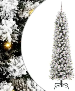 vidaXL kunstkerstboom wit 210 cm