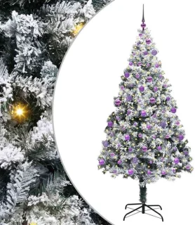 vidaXL kunstkerstboom wit 210 cm