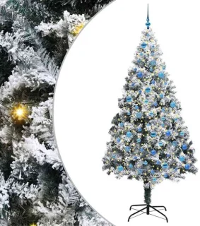 vidaXL Kunstkerstboom wit 240 cm