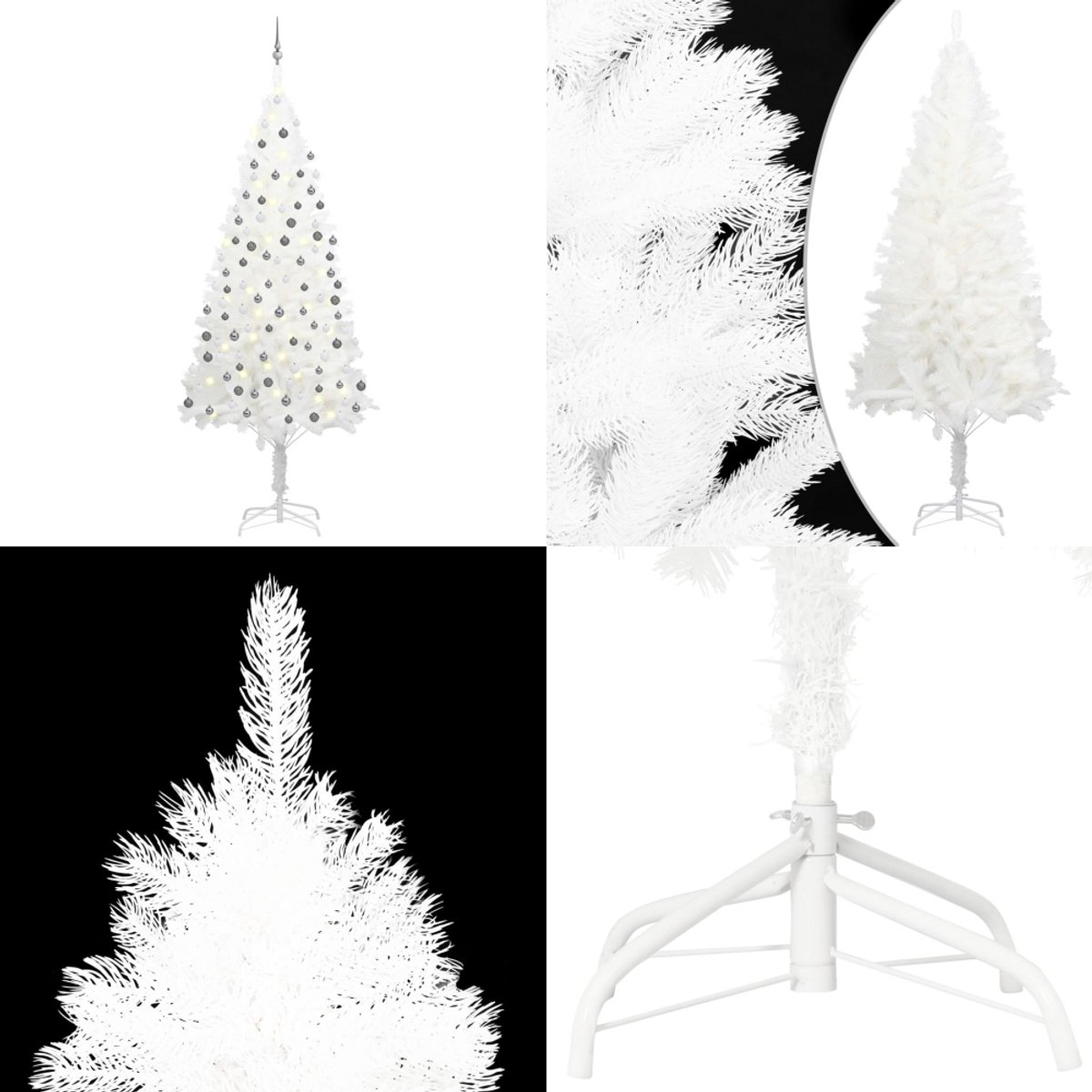 vidaXL Kunstkerstboom wit 240 cm