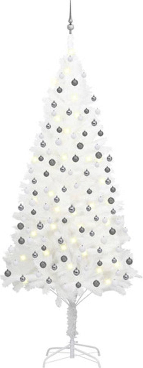 vidaXL Kunstkerstboom wit 240 cm