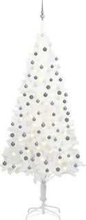 vidaXL Kunstkerstboom wit 240 cm