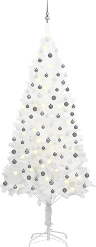 vidaXL Kunstkerstboom wit 240 cm
