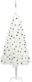 vidaXL Kunstkerstboom wit 240 cm