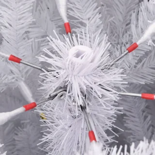 vidaXL Kunstkerstboom Wit 240 cm Met Standaard