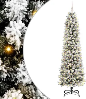 vidaXL kunstkerstboom wit 240 cm