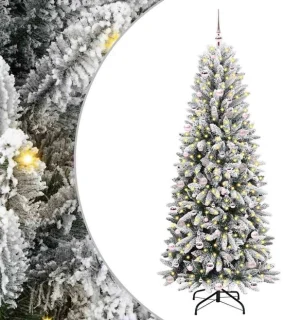 vidaXL Kunstkerstboom Wit 240 cm