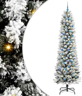 vidaXL Kunstkerstboom wit 240 cm