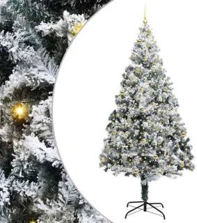 vidaXL Kunstkerstboom wit 240 cm
