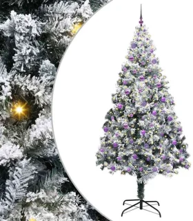vidaXL Kunstkerstboom wit 240 cm