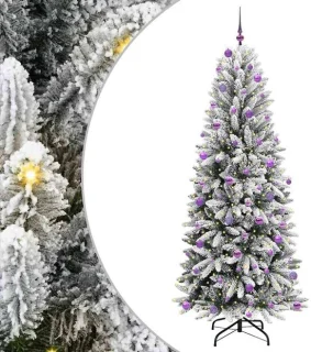 vidaXL Kunstkerstboom wit 240 cm
