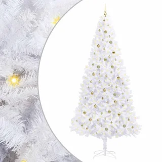 vidaXL kunstkerstboom wit 300 cm