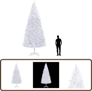 vidaXL Kunstkerstboom Wit 500 cm